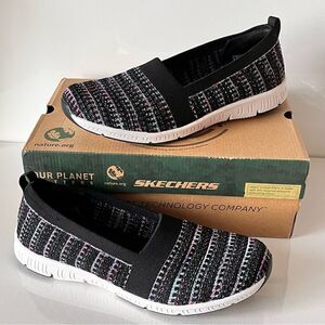 Skechers Sherbet Skies Washable Recycled Knit Slip-Ons